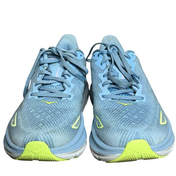 Hoka One One Clifton 9 Running Shoes Womens 8.5 Blue Walking Cushioned Athletic - Picture 3 of 15